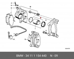 Суппорт тормозной (ремкомплект) 34 11 1 154 440 BMW