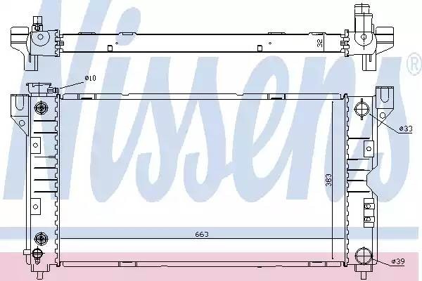 Радиатор охлаждения ДВС 60984 NISSENS