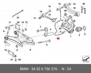 Датчик ABS 34 52 6 756 376 BMW