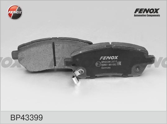 КОЛОДКИ ТОРМОЗНЫЕ ДИСКОВЫЕ ПЕРЕДНИЕ BP43399 FENOX