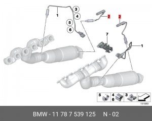 Датчик кислородный (лямбда-зонд) 11 78 7 539 125 BMW