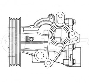 Насос водяной (помпа) LWP2424 LUZAR