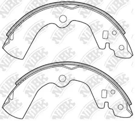 Колодки тормозные барабанные FN1170 NIBK