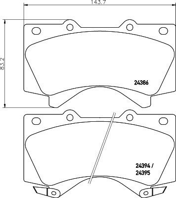 Колодки тормозные дисковые 8DB 355 028-521 PAGID