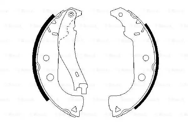 Колодки тормозные барабанные 0 986 487 629 BOSCH