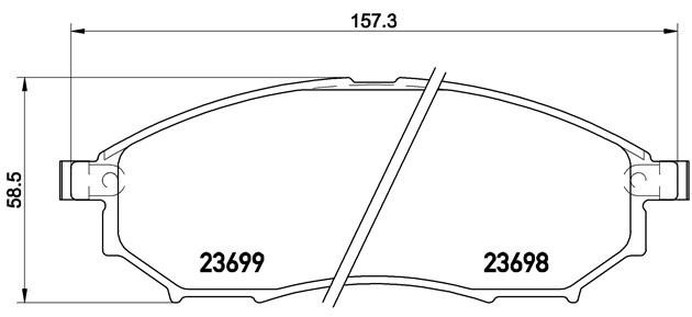 Колодки тормозные дисковые P56094 BREMBO