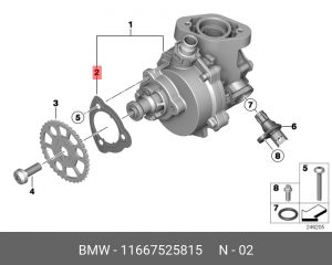 Прокладка уплотнительная 11 66 7 525 815 BMW