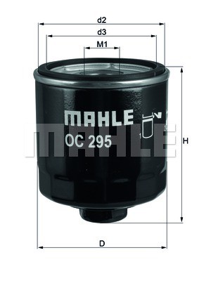 Фильтр масляный двигателя OC295 MAHLE