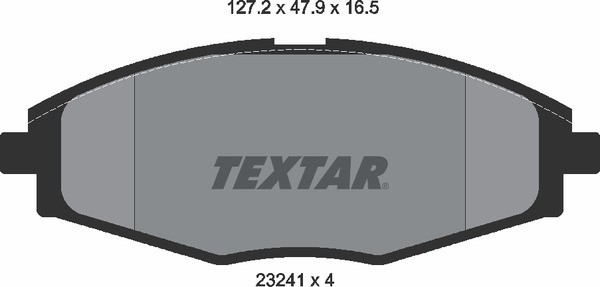 Колодки тормозные дисковые 2324102 TEXTAR