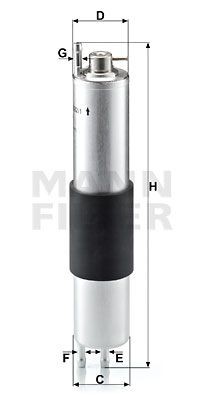 Фильтр топливный WK5321 MANN FILTER