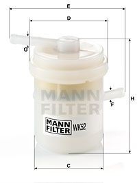 Фильтр топливный WK 52 MANN FILTER