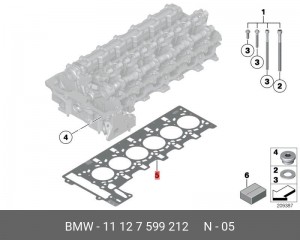 Прокладки ГБЦ (комплект) 11 12 7 599 212 BMW