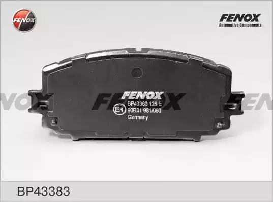 КОЛОДКИ ТОРМОЗНЫЕ ДИСКОВЫЕ ПЕРЕДНИЕ BP43383 FENOX