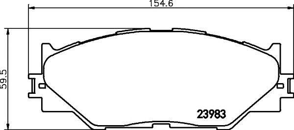Колодки тормозные дисковые 2398301 TEXTAR