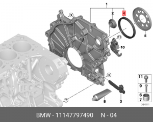 Сальник 11 14 7 797 490 BMW