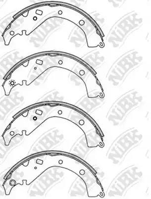 Колодки тормозные барабанные FN2358 NIBK
