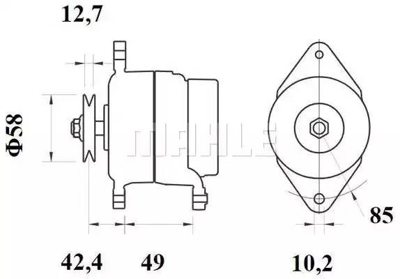 Фильтр топливный KL13OF MAHLE