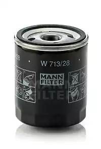Фильтр масляный двигателя W 713/28 MANN FILTER