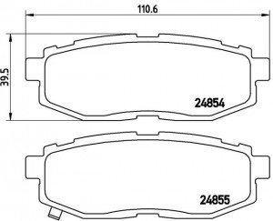 Колодки тормозные дисковые P78018 BREMBO