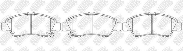 Колодки тормозные дисковые PN8265 NIBK