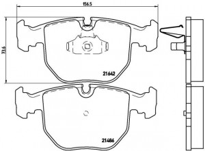 Колодки тормозные дисковые P06021 BREMBO