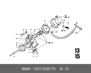 Фильтр топливный 13 31 1 255 179 BMW