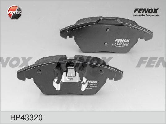 КОЛОДКИ ТОРМОЗНЫЕ ДИСКОВЫЕ ПЕРЕДНИЕ BP43320 FENOX