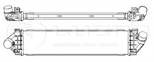 Охладитель наддувочного воздуха (интеркулера) LRIC1041 LUZAR