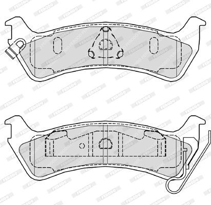 Колодки тормозные дисковые FDB1549 FERODO