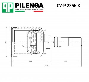 ШРУС CVP2356K PILENGA