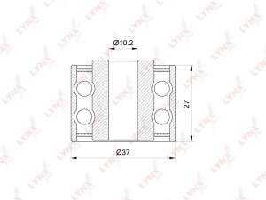 Ролик ремня приводного PB-7110 LYNXAUTO