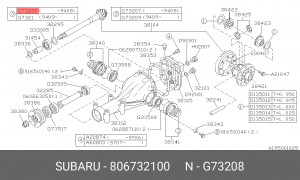 Сальник 806732100 SUBARU