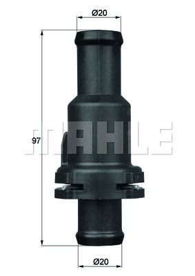 Термостат системы охлаждения TI 23 80 MAHLE
