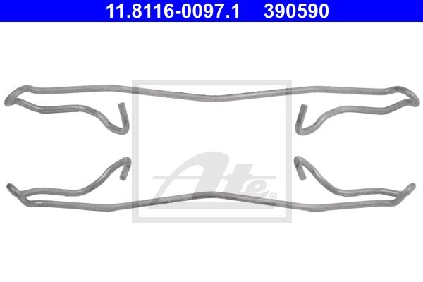 Пружина крепления барабанных тормозных колодок 11.8116-0097.1 ATE