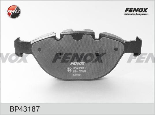 КОЛОДКИ ТОРМОЗНЫЕ ДИСКОВЫЕ ПЕРЕДНИЕ BP43187 FENOX