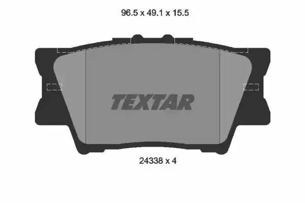 Колодки тормозные дисковые 2433801 TEXTAR