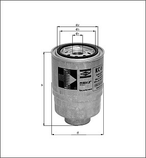 Фильтр топливный KC67 MAHLE