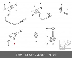 Датчик положения распредвала 13 62 7 796 054 BMW