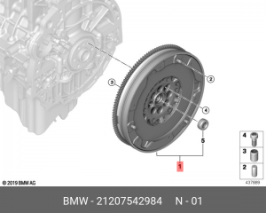 Маховик коленвала 21 20 7 542 984 BMW