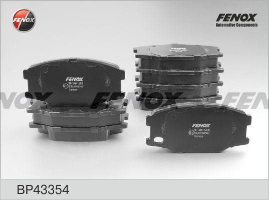 КОЛОДКИ ТОРМОЗНЫЕ ДИСКОВЫЕ ПЕРЕДНИЕ BP43354 FENOX