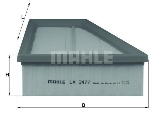 Фильтр воздушный LX3477 MAHLE