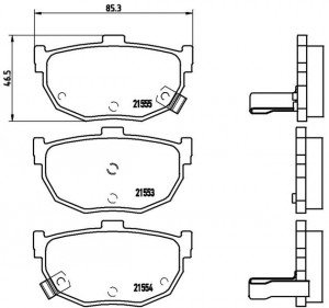 Колодки тормозные дисковые P30003 BREMBO