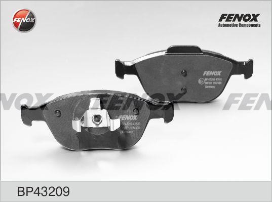 КОЛОДКИ ТОРМОЗНЫЕ ДИСКОВЫЕ ПЕРЕДНИЕ BP43209 FENOX