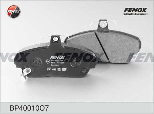 КОЛОДКИ ТОРМОЗНЫЕ ДИСКОВЫЕ ПЕРЕДНИЕ BP40010O7 FENOX