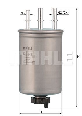 Фильтр топливный KL446 MAHLE