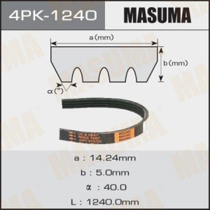 Ремень приводной 4PK-1240 MASUMA