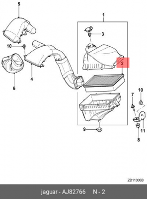 Фильтр воздушный AJ82766 JAGUAR