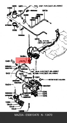 Фильтр топливный E508-13-470 MAZDA