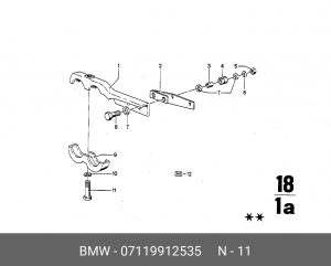 Болт крепления 07 11 9 912 535 BMW