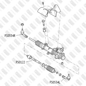 Наконечник рулевой тяги FS0534L FIXAR